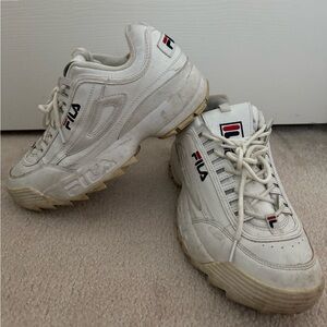 WHITE FILA SNEAKERS